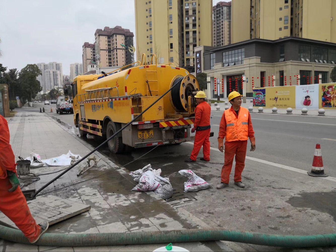 清城排污管道清淤-管道清洗